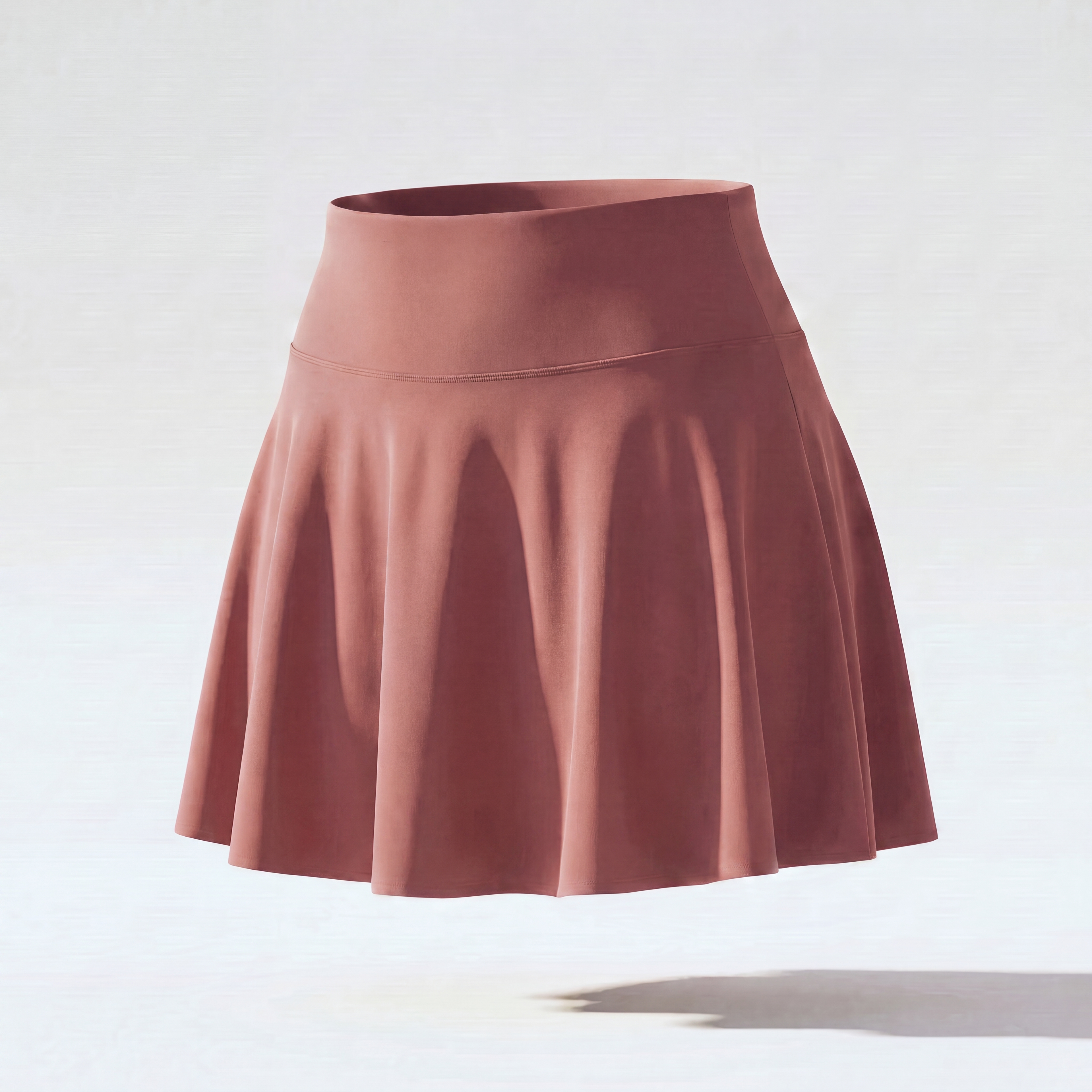 Rosewood No-Rub Skort — front