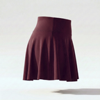 Plum Wine No-Rub Skort — back