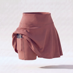 Rosewood No-Rub Skort — reveal: built-in short and phone pocket