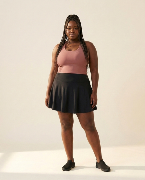 Blackberry No-Rub Skort - front