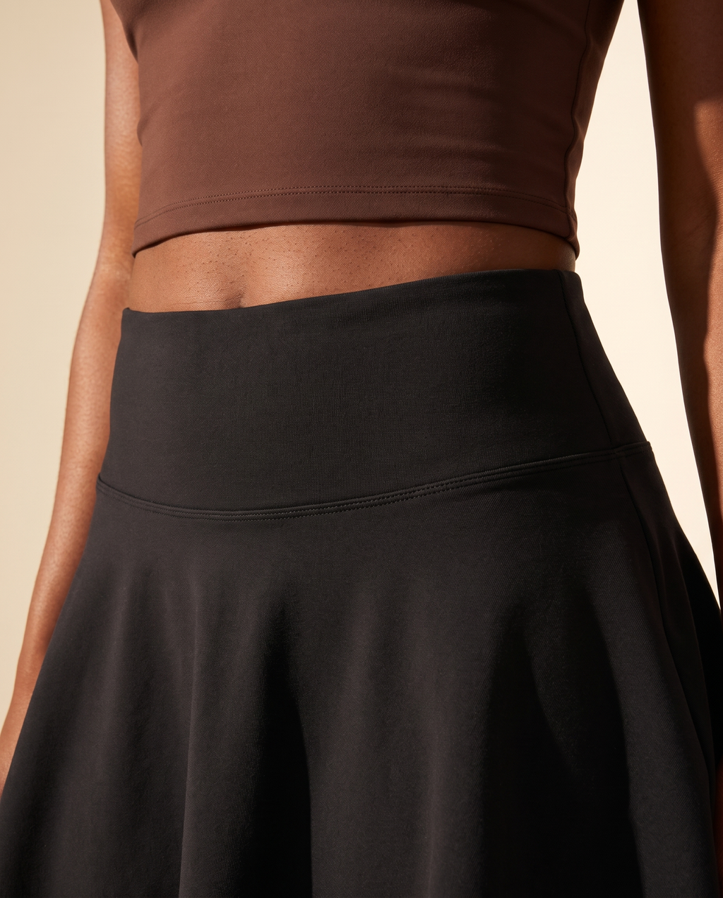 Blackberry No-Rub Skort - waistband detail