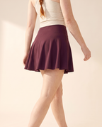Plum Wine No-Rub Skort - back