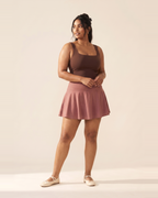 Rosewood No-Rub Skort - full length