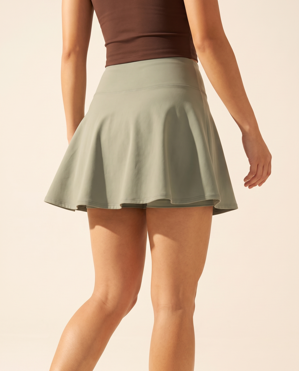 Sage No-Rub Skort - back
