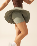 Sage No-Rub Skort - flare detail
